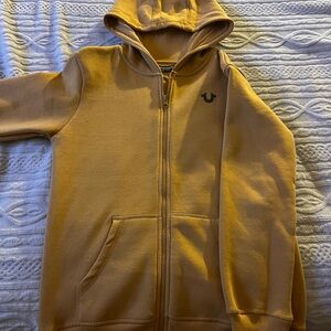 yellow true religion kids zip up